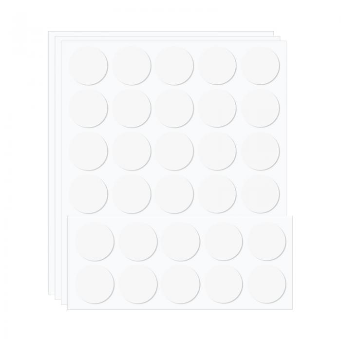PATIKIL 1"両面粘着ドッ ト 100個入りの透明な粘着パティ 壁掛け用の取り外し可能なポスター用粘着パティ