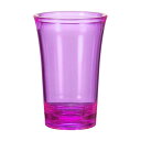 ショットグラス 1.2oz ポリスチレン製 オンブレ マルチカラー ショットグラス バルク カク テル用 ラウンド スピリッツ リカー パープル