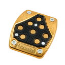 ペダルパッド アルミ合金材料 ゴールドトーンブラック オートバイペダル フットレストペグペダル