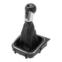 HOPESPANNER 2004-2009年VWに対応 Golf 5 MK5 GTI GTD R32用の6速マニュアルギアシフトノブカバー付きプラスチック合皮ギ...