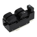 ダイハツに対応 クオレ2007-2024用フロント右ドライバーサイドパワーウィンドウスイッチ ウィンドウコントロールスイッチ ブラック