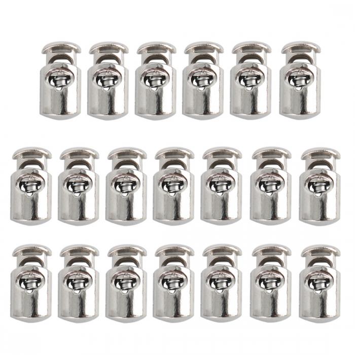 コードロック プラスチック ストッパー エンドスプリング ストップシングルホールトグルファスナー ストッパーロープエンドドローストリング服、靴ひも、バッグ、キャ...