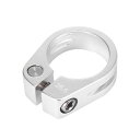 X AUTOHAUX 自転車シートポストクランプ シートポストアダプター 置換 アルミニウム合金 28.6 mm シルバートーン