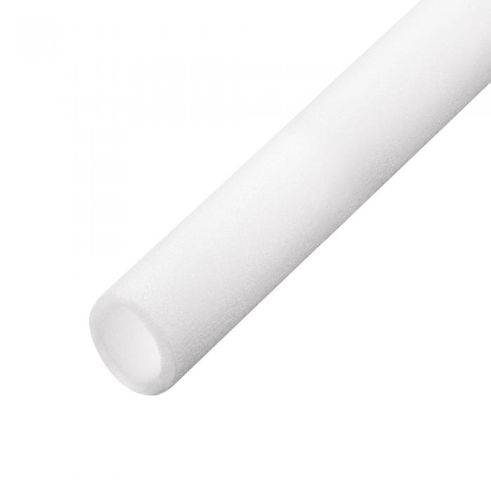 フォームチューブ 4 x 6 x 100cm 中空 ポリエチレン プールヌードルパイプカバー パイプ保護 保温 ホワイト 1パック入り