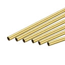 真ちゅうラウンドチューブ パイプ チューブ 外径6.5 mm 壁の厚さ0.25 mm 長さ300 mm 6個