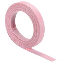 PATIKIL 5 M x 15 mm 紙籐織り杖 12層 紙籐編み バスケット 織り用品 DIY 籐織物製作用 ライトピンク