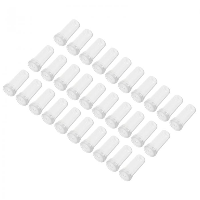 PATIKIL フローラルウォーターチューブキャップ付き 50個入り 0.6" 内径×1.6" プラスチックボトル 植物..