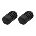 バッファマウント ゴム製 ブラック 車窓のトランクフード用 18 x 33mm 2個入り