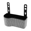 HOPESPANNER ユニバーサル 7.9インチ 長さ 3.5インチ 幅 3.1インチ 高さ 車用ゴミ箱 ハンギング ゴミ箱 プラスチック ラインストーン 1個 フック付き ホワイト