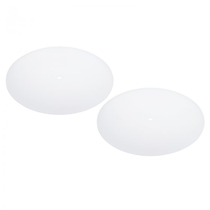 PATIKIL ランプシェードディフューザー 直径10" 中央穴径3/8" ドラムランプシェード用ラウンドディフューザー ペンダントライトに適合 10.5-12"の開口部に適用 フロストホワイト