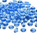 PATIKIL 550個のアクリルダイヤモンド ベースフィラー プラスチック製 20mm フェイク水晶 ジェム ウェディングテーブル散布用 ダイヤモンドコンフェッティ ウェディングデコレーション 花嫁シャワーパーティー用 ダークブルー (1000グラム/2ポンド)