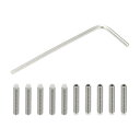 PATIKIL ナイロン先端グラブスクリューM3x16mm 10個304ステンレス鋼メトリック六角ソケットヘッドカップぽいんとボルトアンチスリップインターナルヘ...