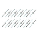 ブラインドリベット アルミ製 シルバートーン ネイルポップリベット 4mmx25mm 20個入り(4)