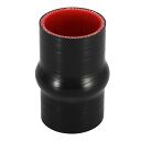 X AUTOHAUX シリコンホース ストレートシリコンレデューサーホース カプラーインタークーラーチューブ ターボインタークーラーインテーク配管 車用 51 mm内径 ブラック