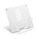 PATIKIL 195x155x165mm ブックスタンド 鉄 6角度調節可能 折りたたみ式 デスクトップ ブックディスプレイホルダー クリップ付き 読書用 ホ...
