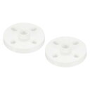 PATIKIL 20mm PVC管継手 2個入り フランジパイプ ソケット カップリングコネクタ パイプコネクト用 ホワイト(3)