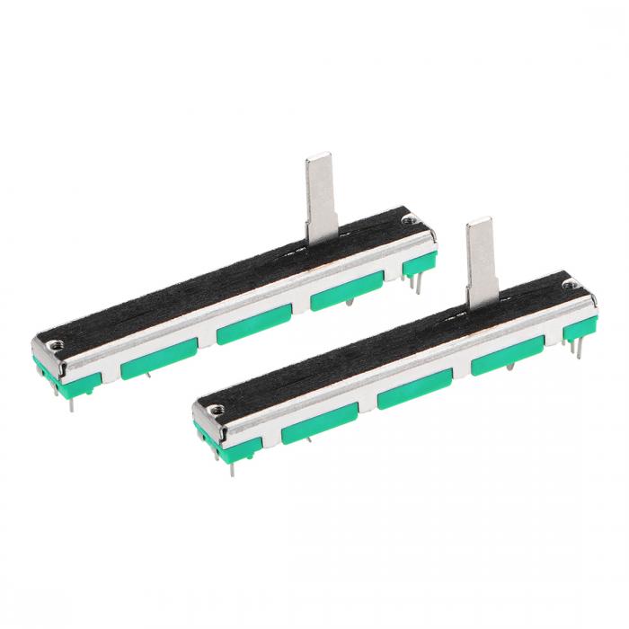 フェーダー可変抵抗器ミキサー 60 mmストレートスライドポテンショメータ A103 10Kオーム 指数二重ポテンショメータ 調光チューニング用 2個