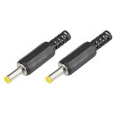 DCオスコネクタ DC電源ケーブルジャックアダプタ 4.0mm x 1.7mm 2個入り