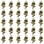 PATIKIL ローズ装飾 60個 ミニローズフラワーペンダント装飾 バルクヴィンテージメタル デザイナーDIY ジュエリー作り ブレスレット イヤリング ネックレス ウェディング クラフト用 ブロンズ