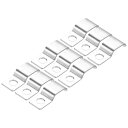 30個 パイプストラップ 304ステンレス製 パイプサポートストラップ 1/2インチ(12mm) チューブストラップテンションクリップ 1つ 穴 高さ10mm ...