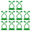 200個の植物の登攀壁固定クリップ 植物固定用のセルフアドヒーシブフックワイヤー固定 屋内外の装飾とケーブルワイヤー固定（緑 16.2mm/0.64"）