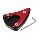 X AUTOHAUX 1セットのオートバイキックスタンドパッド拡張エンラージャープレートサポート補助パッド VESPAに対応 GTS300 Super Spor...