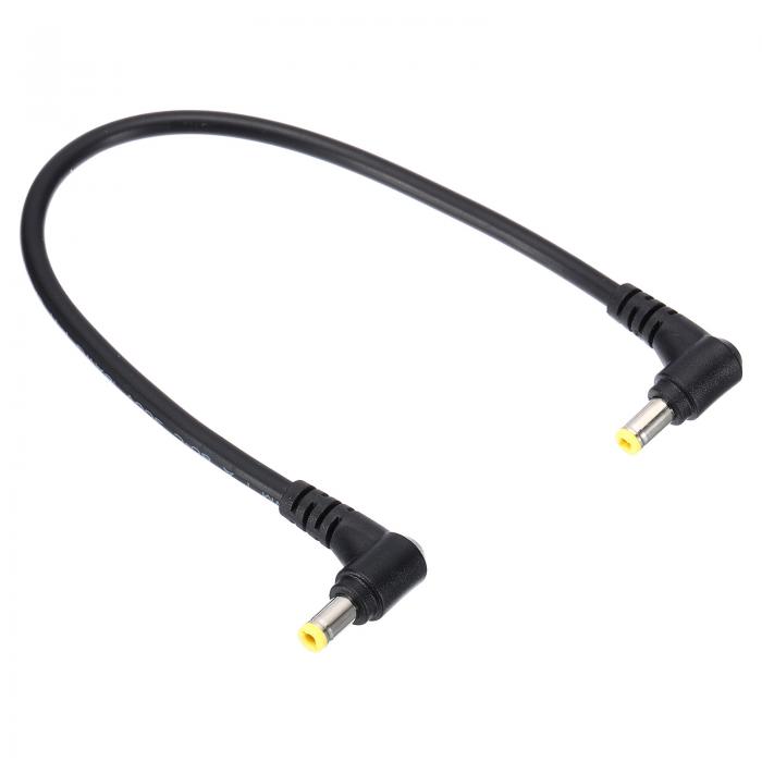 PATIKIL 1フィート 5.5mm x 2.5mm オス-オス DC 電源ケーブル 18A WG ワイヤ アダプタ 90 度直角延長コード LED ストリップ DVR ルーター 監視カメラ用