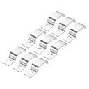 20個 パイプストラップ 304ステンレス製 パイプサポートストラップ 23/32インチ(18mm) チューブストラップテンションクリップ 1つ 穴 高さ6mm 連続パイプ EMTコンジットまたはパイプ固定に適合