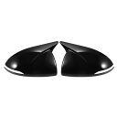 X AUTOHAUX Hyundaiに対応ソナタ2020 2021 2022 2023用のペアカーリアビュードライバーパッセンジャーサイドミラーカバーキャップオーバーレイグロス黒。ミラーガードカバーエクステリア装飾トリム。(2)