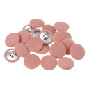 20個入り 40L ファブリッククロスカバーボタン 25mm 円形穴付き金属シャンクボタン スーツ ドレス レディースシャツ用 ピンク