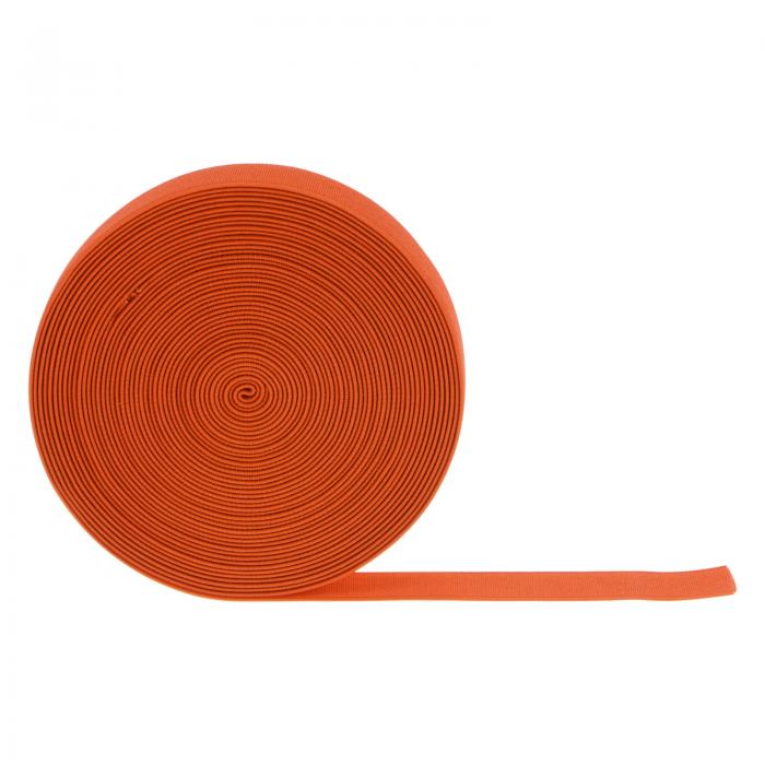 縫製ゴムバンド 平編みストレッチゴムコード DIY プロジェクト 芸術品 工芸品用 25 mm幅 オレンジ 9 M 1