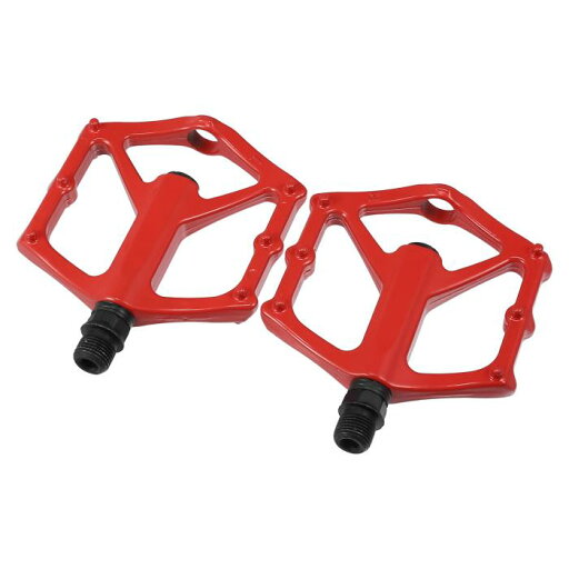 X AUTOHAUX 1ペアのアルミ合金製自転車ペダルリアフットペグフラットペダルフットレストユニバーサルレッド 9/16インチアクスルに適合 BMX MTB バイク自転車 X AUTOHAUX 1ペアのアルミ合金製自転車ペダルリアフットペグフラットペダルフットレストユニバーサルレッド 9/16インチアクスルに適合 BMX MTB バイク自転車