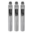 3個セットのレザーホールパンチ 8mm ストレートラウンドパンチ グロメットスナップリベットセッター レザークラフト 衣類 ハンドバッグ 生地 カーテン用