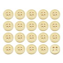 50個 木製ボタン 10mm(13/32