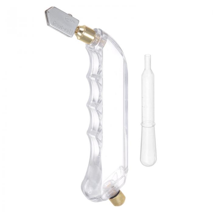 グラスカッター ピス トルグリ ップ 6mm-12mm オイル供給 ステンドグラスカッターツール オイルタンク..