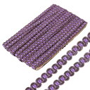 13ヤードのギンプブレードトリム 3/8"のポリエステル織りブレードトリム 内装トリム 装飾用ギンプトリム DIYクラフト 縫製 カーテン スリップカバー コスチューム用 パープル