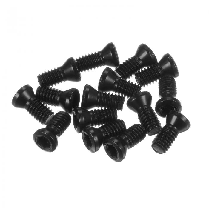 15個 トルクスねじ M4x9mm 12.9級 ラウンドフラットヘッド T15トルクスレンチ付きネジドライバー カーバイドインサートカッターC N C旋盤工具の交換用 グレー