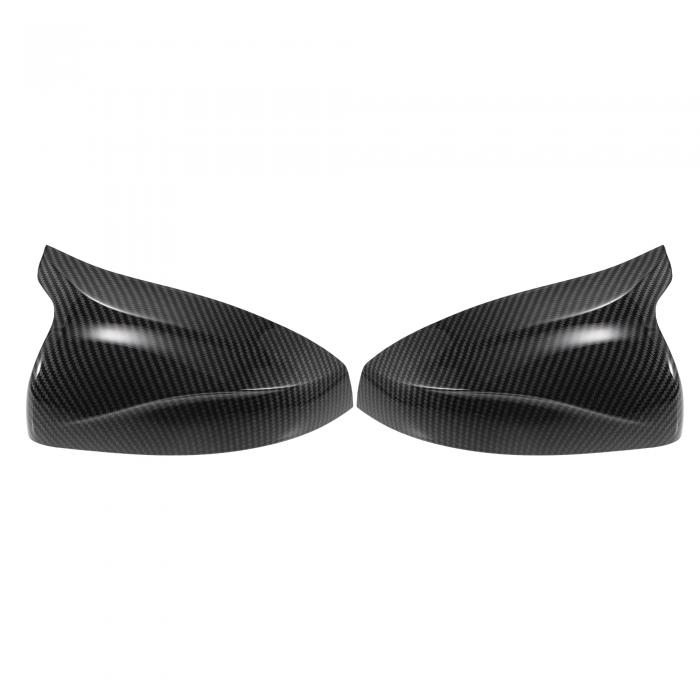 X AUTOHAUX Audiに対応 A3 S3 8V用のペアカーリアビュードライバーパッセンジャーサイドミラーカバーキャップブラ ッ クカーボンファイバー交換品 Audiに対応 RS3 8V 2015-2018用のミラーガードカバーエクステリア装飾トリム