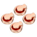 ボールスタッドリベット 4個セット リベットスタッドスクリューボールポストヘッドボタン Dリング付き 財布チェーンコネクターDIYアートレザークラフト用 7.7...