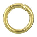 1個 金属スプリングOリング0.46インチ(11.6mm) 真鍮製 スプリングキーリングバックル キーチェーン 財布 ハンドバッグ DIYアクセサリーに適用