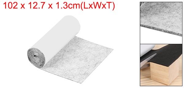 フェルト家具パッド 40 x 5 x 0.5インチ 滑り止め粘着フロアプロテクター カット可能フェルトストリップテープ ロール ハードウッドフローアと家電製品用 ライトグレー [2]