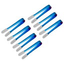サービングトング 7個セット135mm x 16mm シリコンヘッド付きステンレス製氷のトング アペタイザー 砂糖 デザート バー カフェ用の小さなトング(ブル...