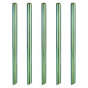 再利用可能な金属ストロー 215 mm ベベルエンド ステンレス鋼ストロー ミルクシェイク タピオカティー 飲み物用 12 mm外径 レインボー 5個
