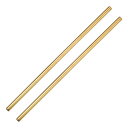 再利用可能金属ストロー ストレート飲みストロー 2個入り ステンレススチール 266 mm x 8 mm ミルクシェイク用 飲料用 ジュース用 ゴー ルド