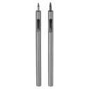 2個セットのレザーホールパンチ 0.5mm/1mm 合金鋼製のホローラウンドホールパンチ カッター ベルト ウォッチバンド 紙 プラスチック レザークラフト用
