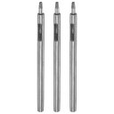 3個セットのレザーホールパンチ2mm ストレートラウンドパンチ グロメットスナップリベットセッター レザークラフト 衣類 ハンドバッグ 生地 カーテン用