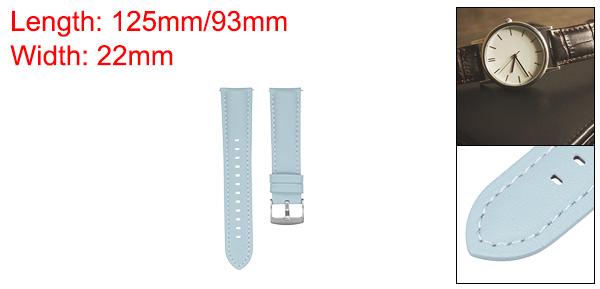 レザーウォッチバンド 22mm幅 クイックリリース フレキシブルフィッ ト 通気性 あるヴィンテージレザーウォッチストラップ スプリングバー付き 多く 男性女性用ウォッチ スマートウォッチに対応 アクアマリンブルー