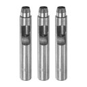 3個セットのレザーホールパンチ 10mm ストレートラウンドパンチ グロメットスナップリベットセッター レザークラフト 衣類 ハンドバッグ 生地 カーテン用(4)
