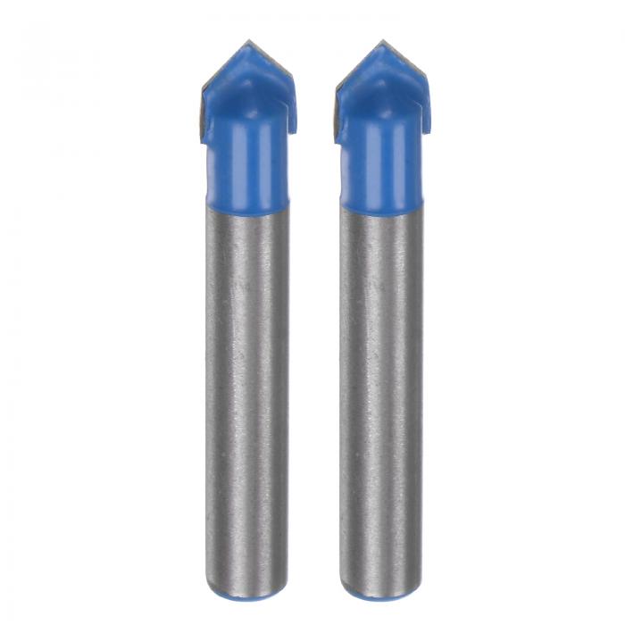 木工・大工・彫刻・エッジトリマーカッターツール用 直径0.3" シャンク1/4"のV型エンドミルカーバイド..