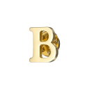 PATIKIL 文字ラペ ルピン イニシャルアルファベット文字Bカラーピン 女性用メンズシャツドレススーツコートカラー 金色 文字B